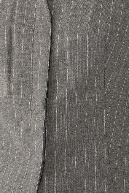 Chalk-Stripe Wool Vest